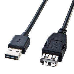 （まとめ）サンワサプライ 両面挿せるUSB延長ケーブル（A-Aメス） KU-REN3【×3セット】