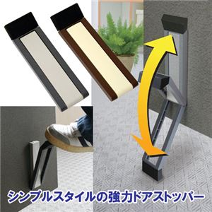 （まとめ）ノムラテック ドアストッパーF グレー 8086141【×3セット】