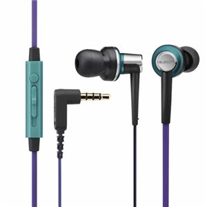 （まとめ）エレコム スマートフォン用高音質ステレオヘッドホンマイク EHP-CS3560MGPU【×2セット】