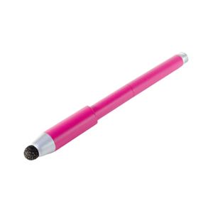 （まとめ）ミヨシ 低重心感圧付きタッチペン ピンク STP-07／PK【×3セット】