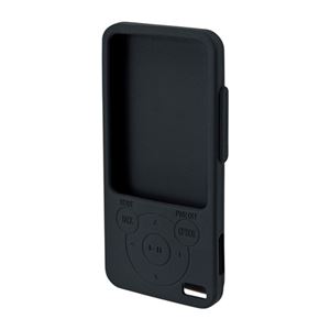 （まとめ）サンワサプライ シリコンケース（WALKMAN E／Sシリーズ用） PDA-WAES16BK【×5セット】