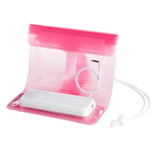 （まとめ）サンワサプライ 防水ケース付きスピーカー（5インチ用）ピンク MM-SPWP1P【×2セット】