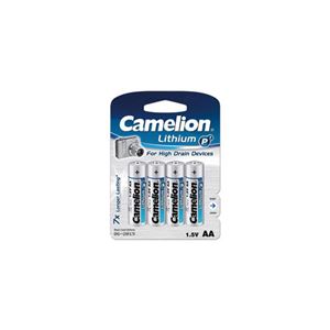 （まとめ）Camelion 単3形リチウム電池 4本パック FR6-BP4【×5セット】