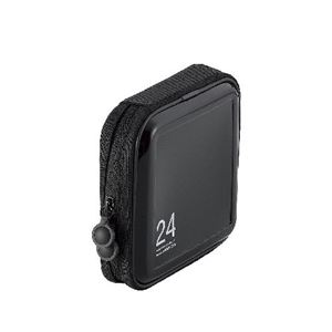 （まとめ）エレコム CD／DVDファスナーケース CCD-H24BK【×5セット】