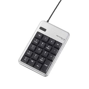 （まとめ）エレコム USBテンキーボード TK-TCM011SV【×3セット】