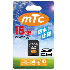 （まとめ）mtc（エムティーシー） SDHCカード 16GB CLASS4 （PK） MT-SD16GC4W【×3セット】