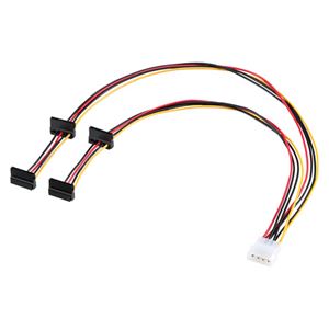 （まとめ）サンワサプライ シリアルATA電源4分岐ケーブル TK-PWSATA8N【×3セット】