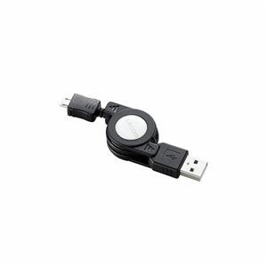 （まとめ）エレコム MicroUSB（AMicroB）ケーブル GM-U2CAMBIRL7BK【×5セット】