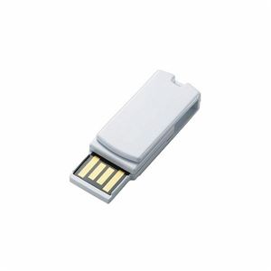 （まとめ）エレコム 回転式USB2.0メモリ MF-RSU208GWH／E【×5セット】