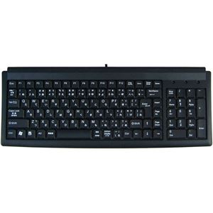 （まとめ）アオテック スリム115キー日本語キーボード ブラック AOK-115UPBK【×2セット】