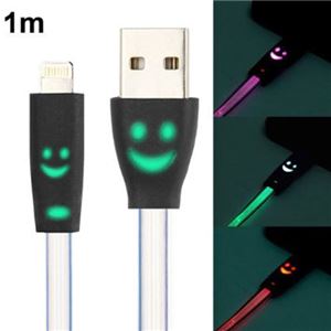 （まとめ）ネクストゼロワン イルミネーションフラットケーブル Lightning 1m CABL13154【×3セット】