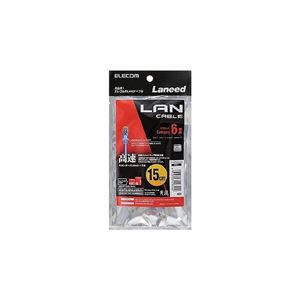 （まとめ）エレコム Cat6準拠LANケーブル LD-GPN／BU015【×10セット】