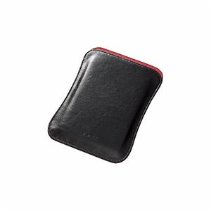 （まとめ）エレコム iPad mini用ソフトレザーポーチ TB-A13SLPBK【×2セット】