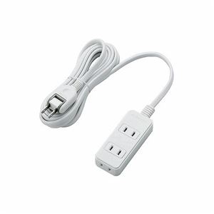 （まとめ）エレコム 電源タップ T-S02-2330WH【×5セット】