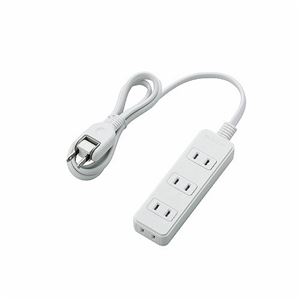 （まとめ）エレコム 電源タップ T-S02-2410WH【×5セット】