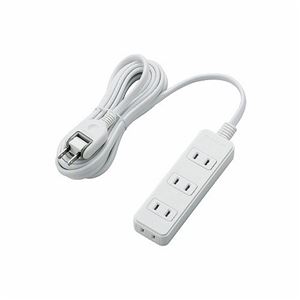 （まとめ）エレコム 電源タップ T-S02-2430WH【×5セット】