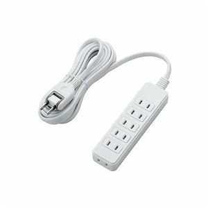 （まとめ）エレコム ほこりシャッター付き電源タップ T-ST02-22630WH【×3セット】
