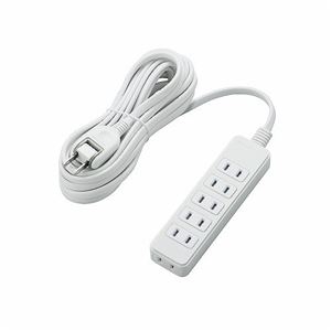 （まとめ）エレコム ほこりシャッター付き電源タップ T-ST02-22650WH【×3セット】