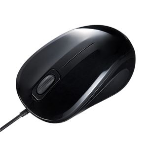 （まとめ）サンワサプライ 静音有線ブルーLEDマウス MA-BL9BK【×3セット】