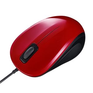（まとめ）サンワサプライ 静音有線ブルーLEDマウス MA-BL9R【×3セット】