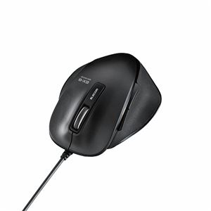 （まとめ）エレコム EX-G USB BlueLEDマウス M-XG4UBBK【×3セット】