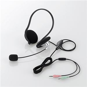 （まとめ）エレコム ヘッドセット（ネックバンドタイプ） HS-NB05SV【×5セット】