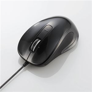 （まとめ）エレコム 3ボタン USBレーザーマウス M-LS12ULBK【×2セット】