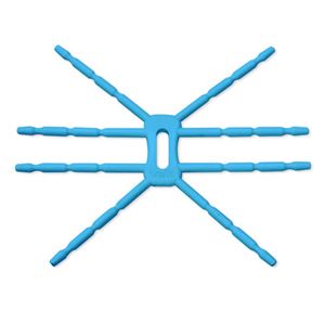 （まとめ）日本トラストテクノロジー 使い方様々マルチスタンド！ SPIDER PODIUM SPIPOD-BL ブルー【×2セット】