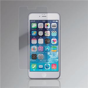（まとめ）エレコム iPhone 6 Plus用フィルム／衝撃吸収BLカット光沢 PM-A14LFLBLGPN【×2セット】