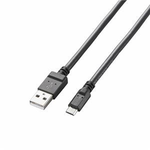 （まとめ）エレコム 2A対応microUSBケーブル MPA-AMB2U08BK【×5セット】