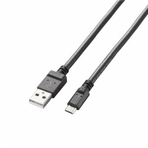 （まとめ）エレコム 2A対応microUSBケーブル MPA-AMB2U12BK【×5セット】