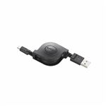 （まとめ）エレコム 2A対応microUSBケーブル（巻き取りタイプ） MPA-AMBR2U07BK【×3セット】