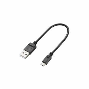 （まとめ）エレコム 2A対応microUSBケーブル（スリムタイプ） MPA-AMBX2U02BK【×5セット】