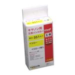 （まとめ）ワールドビジネスサプライ 【Luna Life】 キヤノン用 互換インクカートリッジ BCI-351XLY イエロー【×10セット】