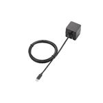 （まとめ）エレコム ケーブル一体型LightningAC充電器（1A） LPA-ACLAC100BK【×2セット】