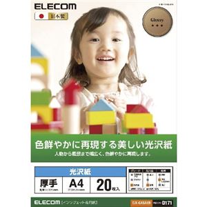 （まとめ）エレコム 光沢紙 美しい光沢紙 EJK-GANA420【×10セット】