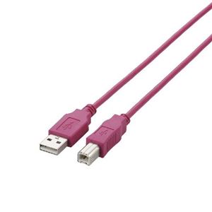（まとめ）エレコム USB2.0ケーブル U2C-BN07PN【×10セット】