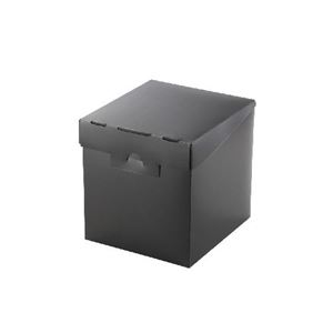 （まとめ）エレコム 組立式メディアケース収納ボックス CCD-MB01BK【×10セット】