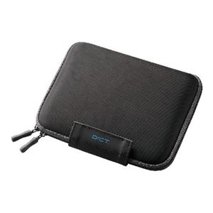 （まとめ）エレコム 2タイプ開閉セミハード電子辞書ケース DJC-024BK【×3セット】
