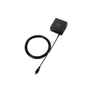 （まとめ）エレコム スマートフォン・タブレット用充電器（ケーブル一体タイプ） MPA-ACMBC151BK【×3セット】