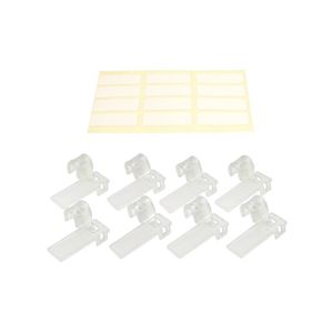 （まとめ）ミヨシ LANケーブルマーカー 8個入り ナチュラル CAT-CM／SK【×5セット】