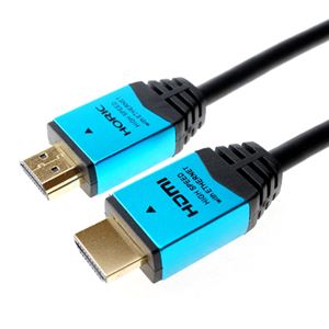 （まとめ）HORIC HDMIケーブル 1.5m ブルー HDM15-893BL【×5セット】