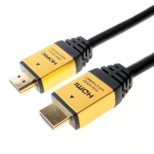 （まとめ）HORIC HDMIケーブル 5m ゴールド HDM50-014GD【×3セット】