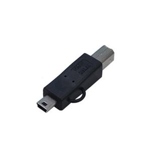 （まとめ）変換名人 変換プラグ USB B（オス）→miniUSB（オス） USBBA-M5A【×10セット】