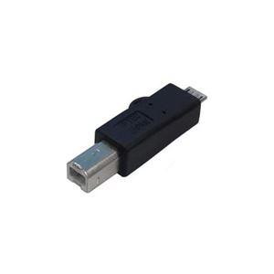 （まとめ）変換名人 変換プラグ USB B（オス）→microUSB（オス） USBBA-MCA【×10セット】
