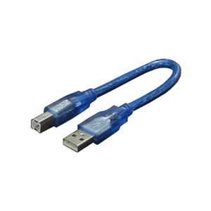 （まとめ）変換名人 ケーブル USB A（オス）→USB B（オス） USBA-B／CA20【×20セット】