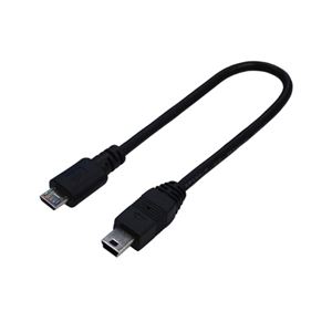（まとめ）変換名人 USBケーブル20 micro（オス）to mini（オス） USBMCA／M5A20F【×10セット】