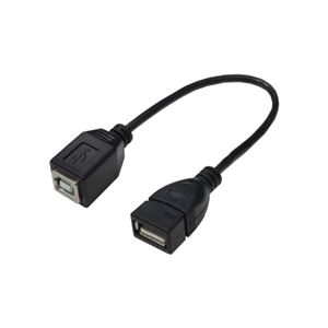 （まとめ）変換名人 USBケーブル20 A（メス） to B（メス） USBAB／BB20【×10セット】