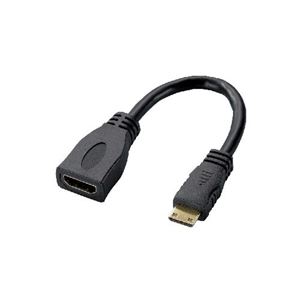 （まとめ）エレコム タブレットPC用HDMI変換ケーブル（タイプA-タイプC） TB-HDAC2BK【×2セット】