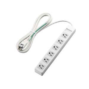 （まとめ）エレコム 3ピンプラグ対応タップ T-T1A-3625WH【×3セット】